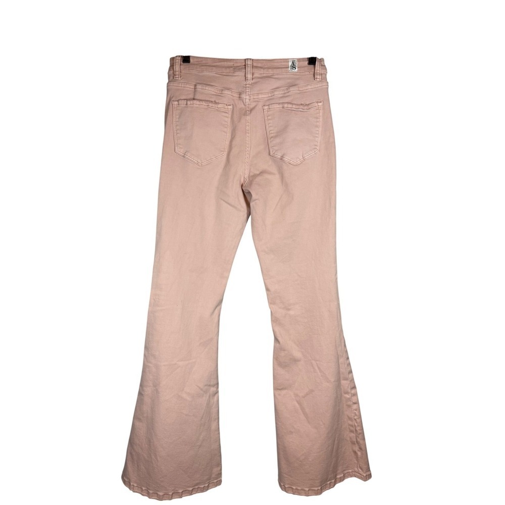 Altar'd State Mid Rise Flare Jeans, Dusty Pink, Size 28 - Picture 3 of 11